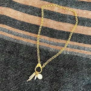 By NOUCK gold plated rolo necklace plus charms